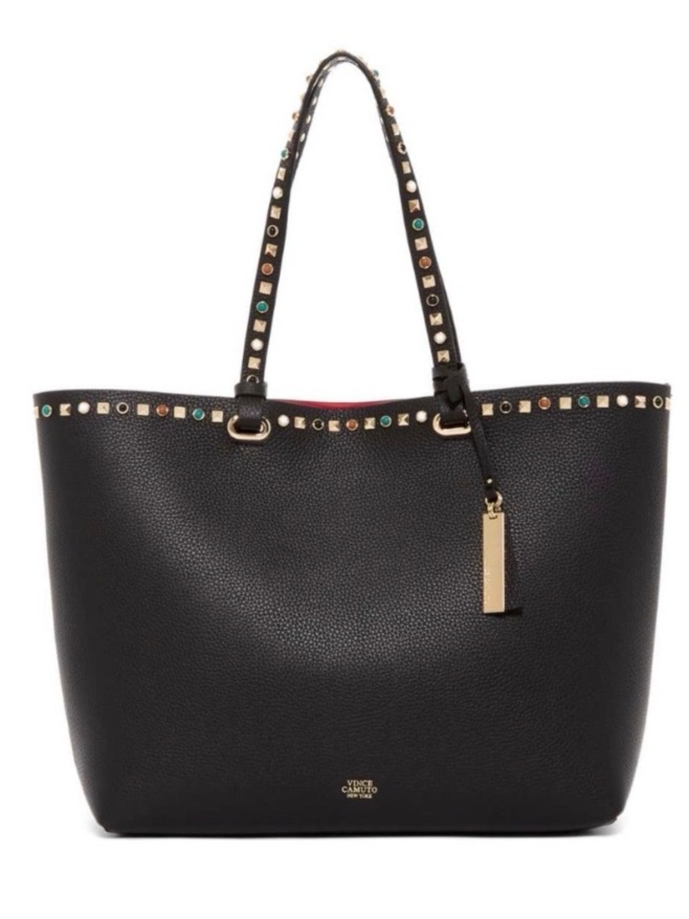 Vince Camuto Tysa Black Leather Tote